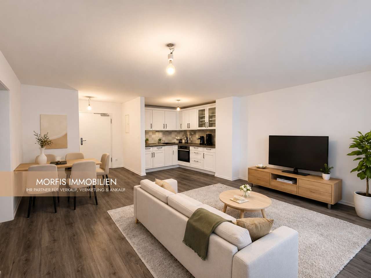 Moderne 2-Zimmer-Wohnung mit Fußbodenheizung, Garten & 2 Stellplätzen